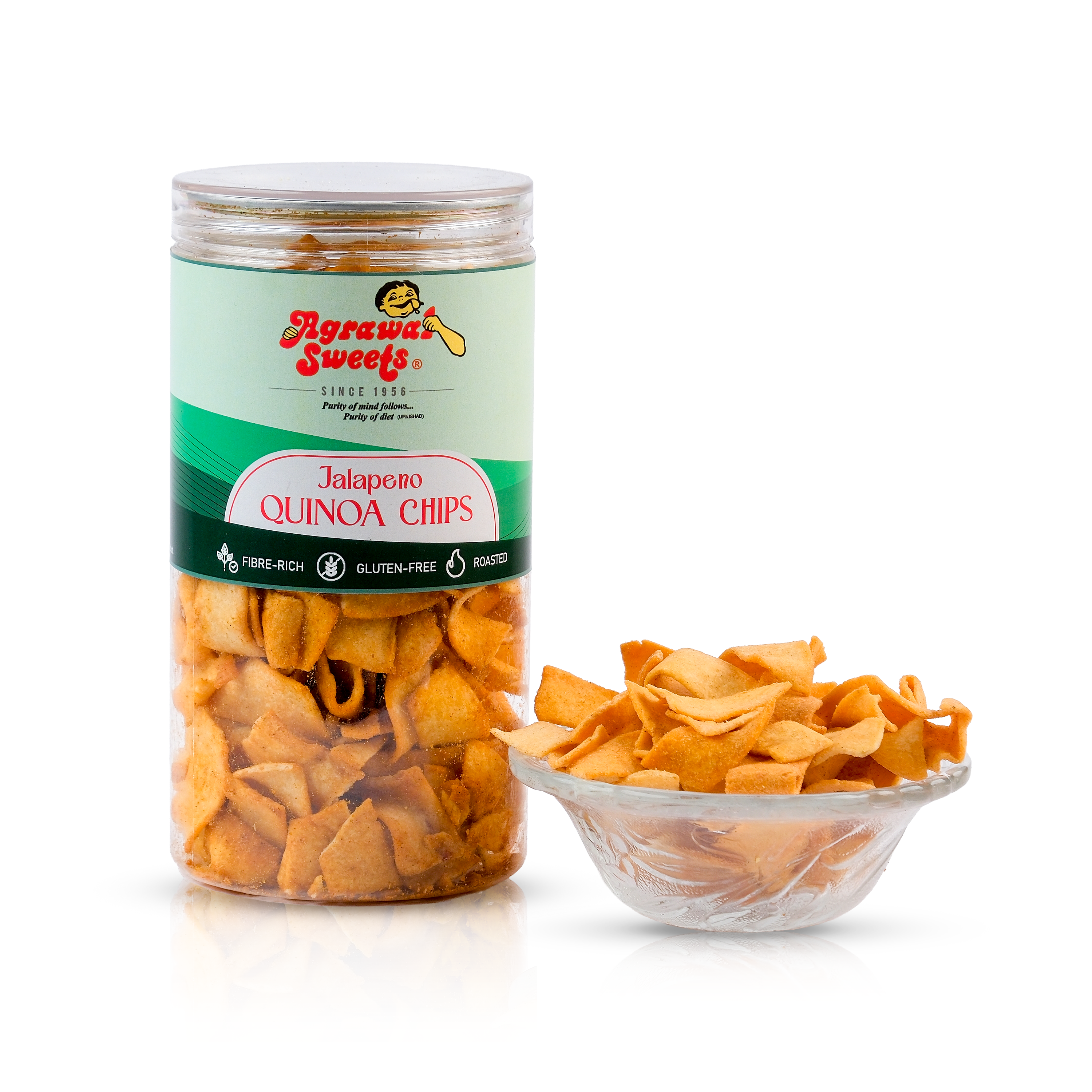 JALAPENO QUINOA CHIPS - 130 Grams