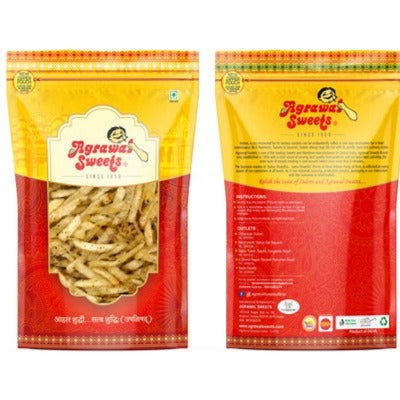 ALOO LACHHA - KAALI MIRCHI - 200 GRAMS Agrawal Sweets